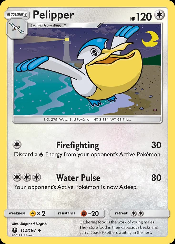 Pelipper — Celestial Storm 112 Pokémon card
