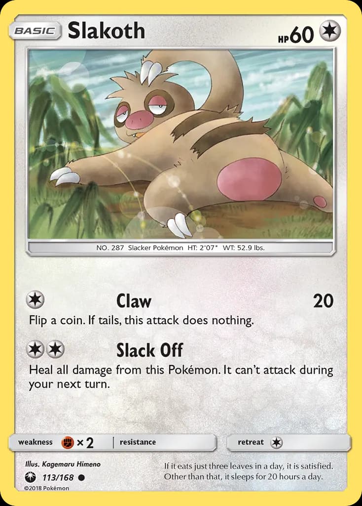 Slakoth — Celestial Storm 113 Pokémon card