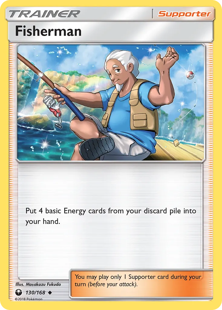 Fisherman — Celestial Storm 130 Pokémon card