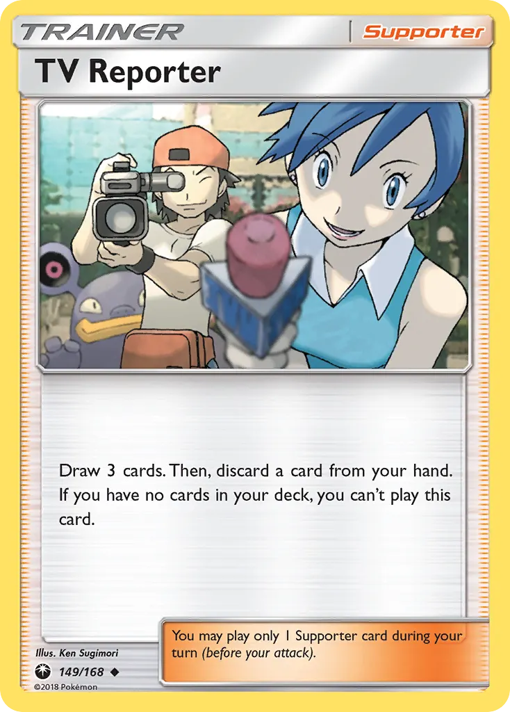 TV Reporter — Celestial Storm 149 Pokémon card