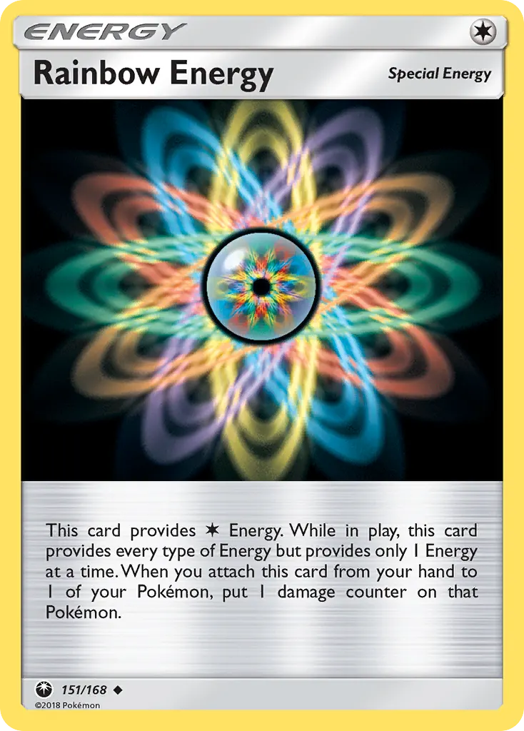 Rainbow Energy — Celestial Storm 151 Pokémon card