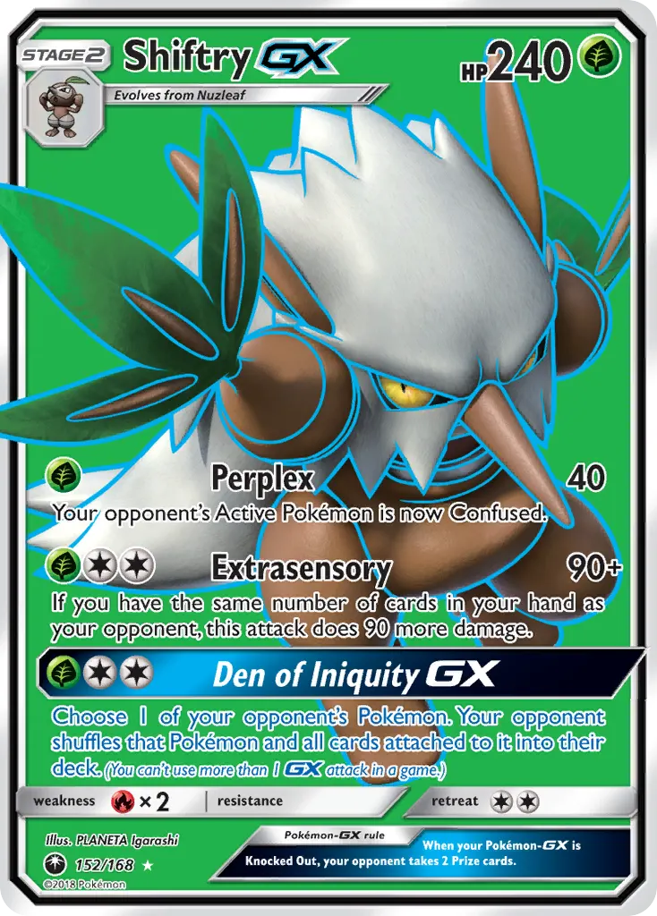 Shiftry-GX — Celestial Storm 152 Pokémon card