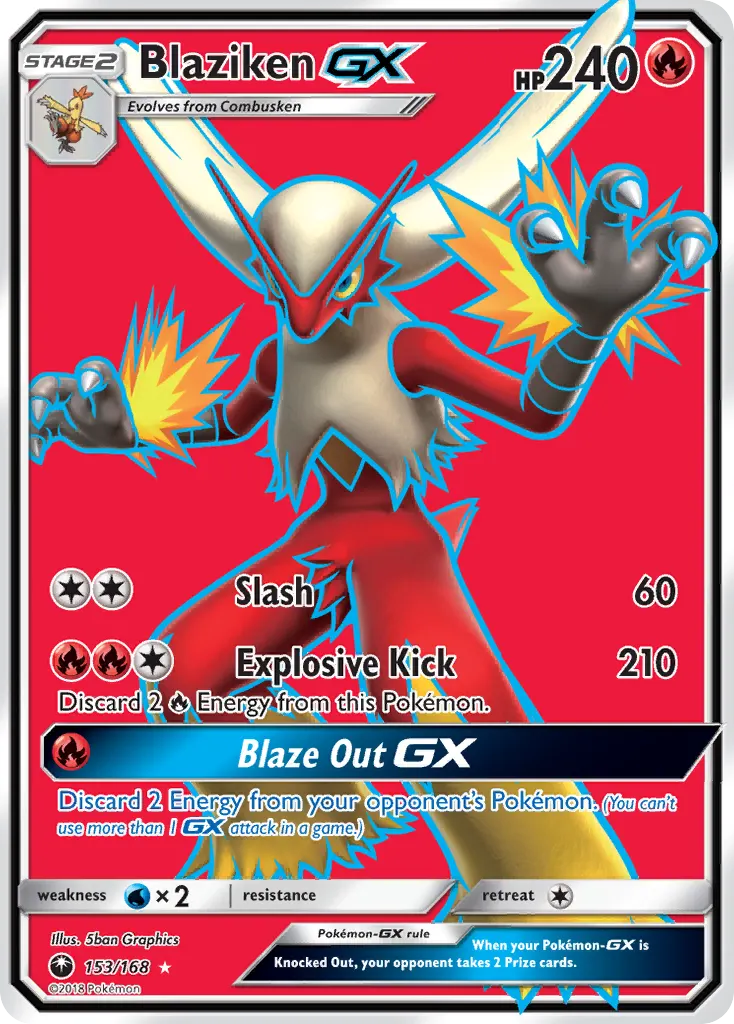 Blaziken-GX — Celestial Storm 153 Pokémon card