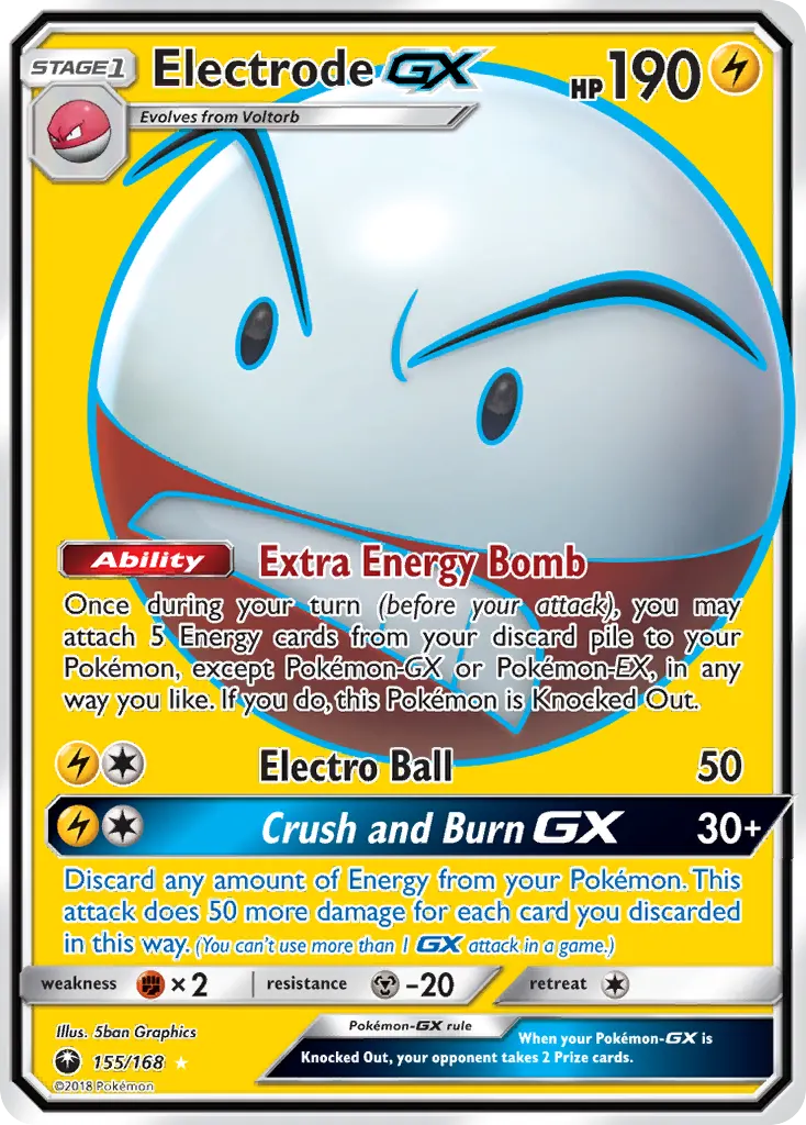 Electrode-GX — Celestial Storm 155 Pokémon card