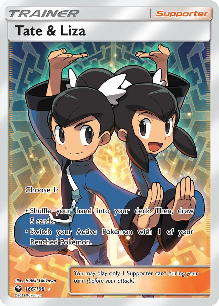 Tate & Liza — Celestial Storm 166 Pokémon card