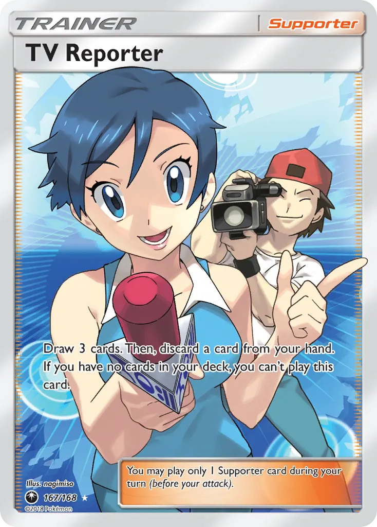 TV Reporter — Celestial Storm 167 Pokémon card