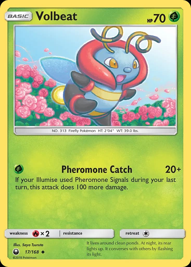 Volbeat — Celestial Storm 17 Pokémon card