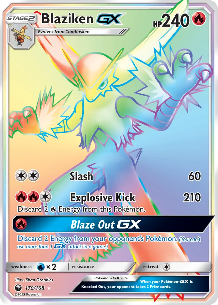 Blaziken-GX — Celestial Storm 170 Pokémon card