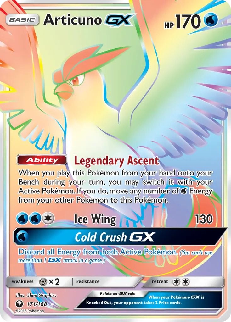 Articuno-GX — Celestial Storm 171 Pokémon card