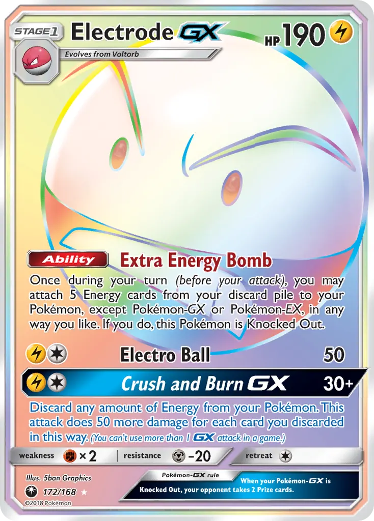 Electrode-GX — Celestial Storm 172 Pokémon card