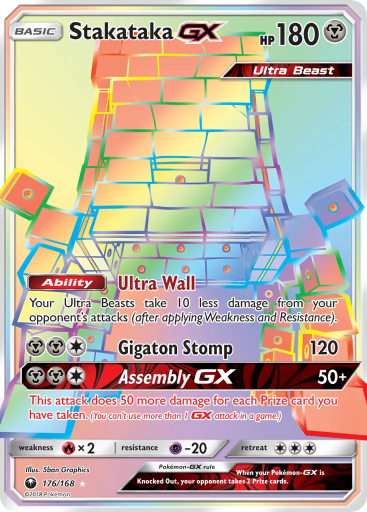 Stakataka-GX — Celestial Storm 176 Pokémon card
