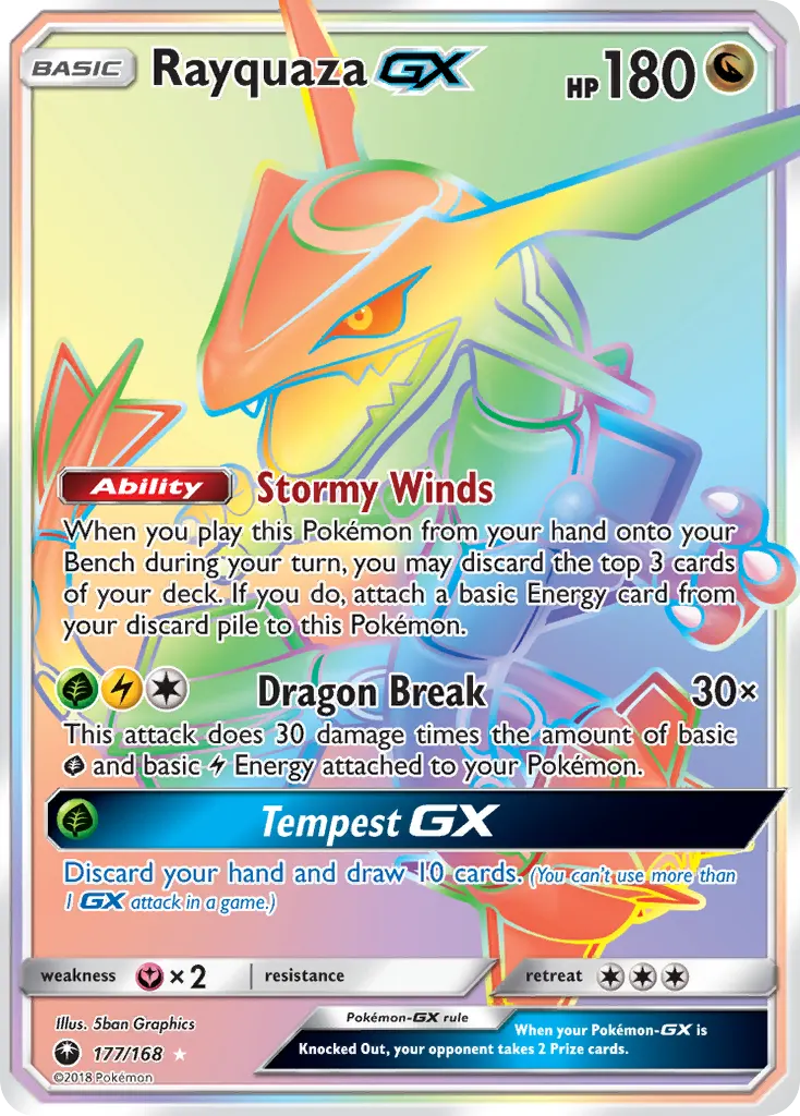 Rayquaza-GX — Celestial Storm PSA 9 price guide