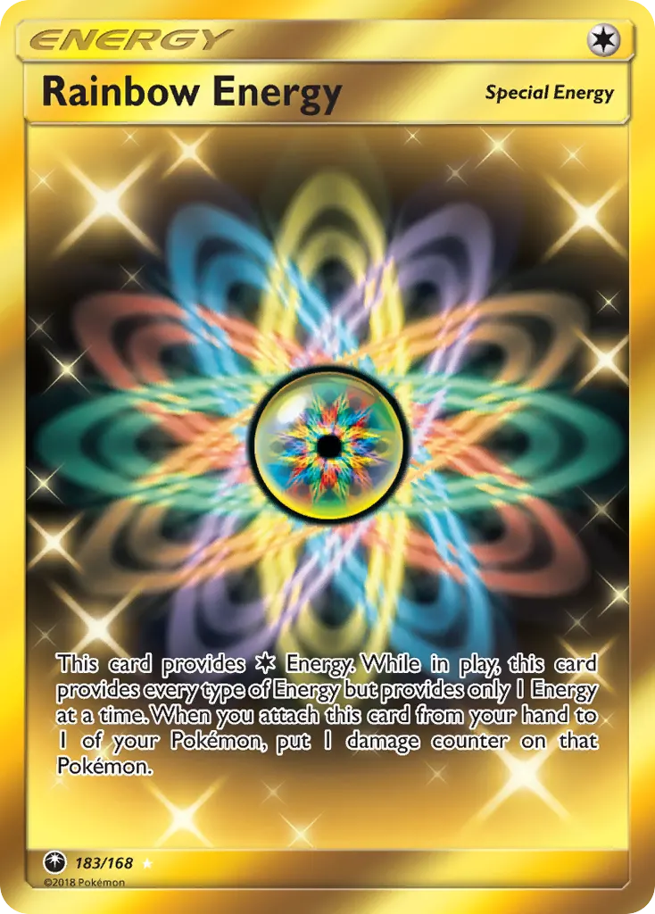 Rainbow Energy — Celestial Storm 183 Pokémon card