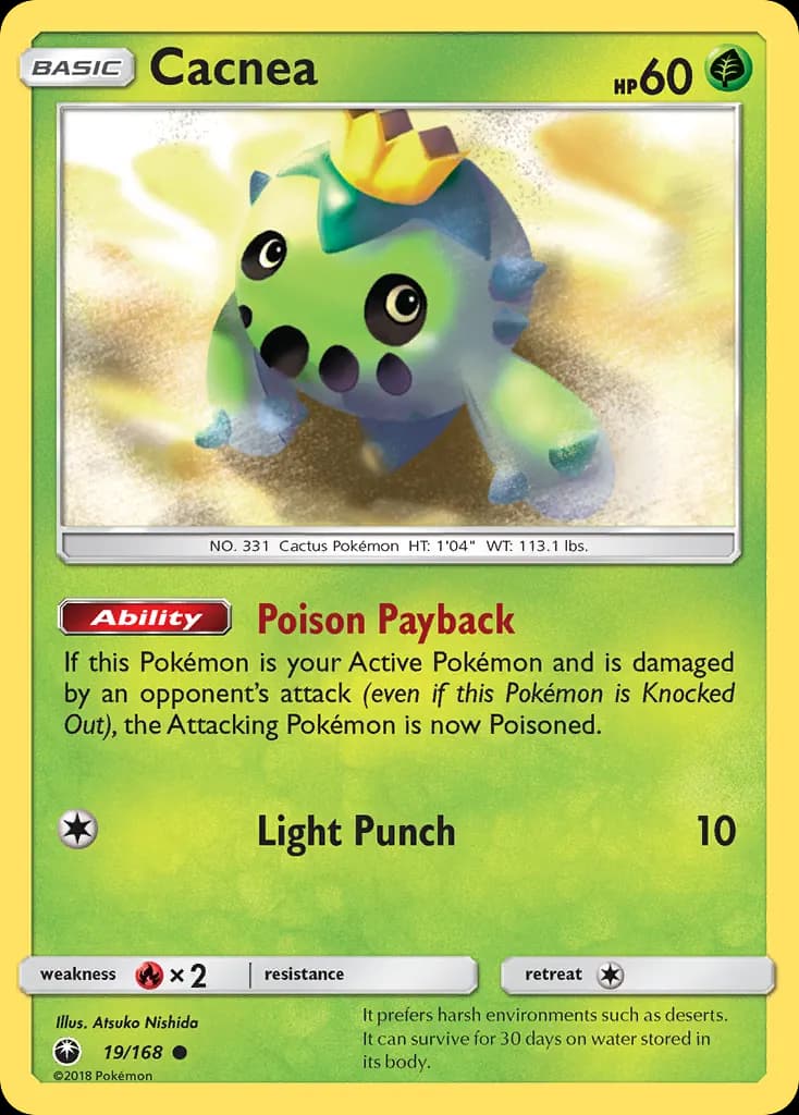 Cacnea — Celestial Storm 19 Pokémon card