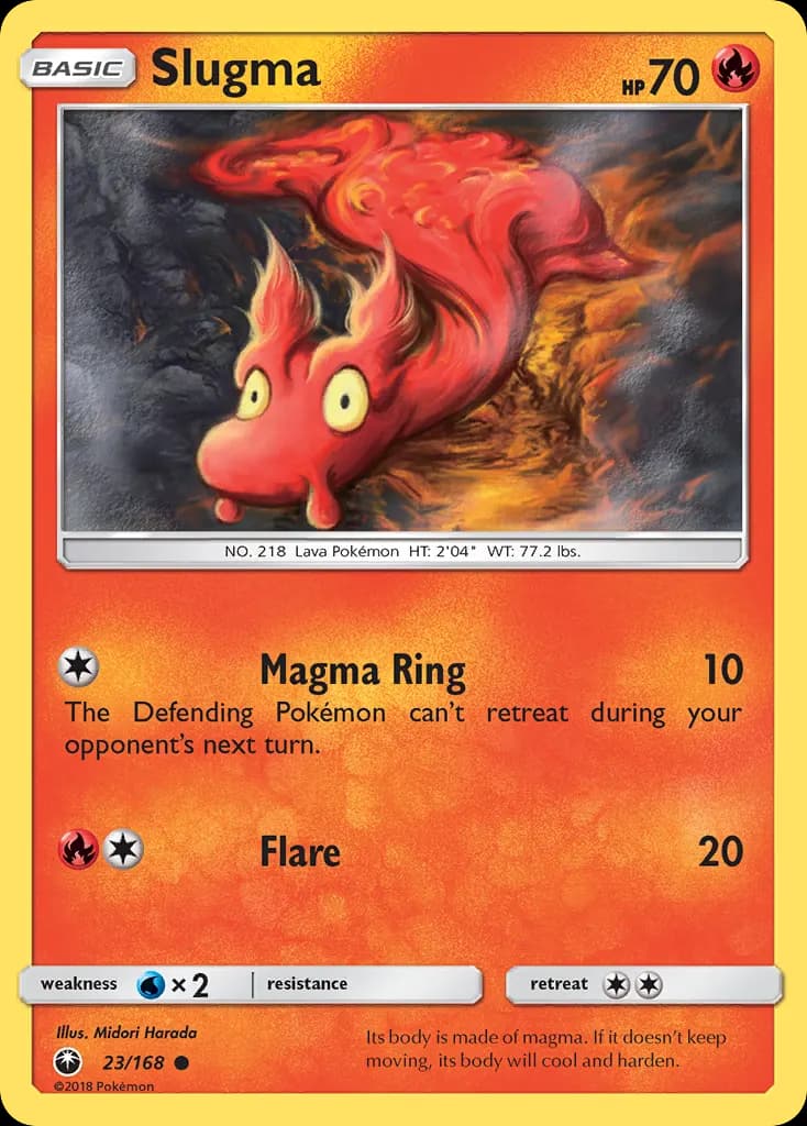 Slugma — Celestial Storm 23 Pokémon card