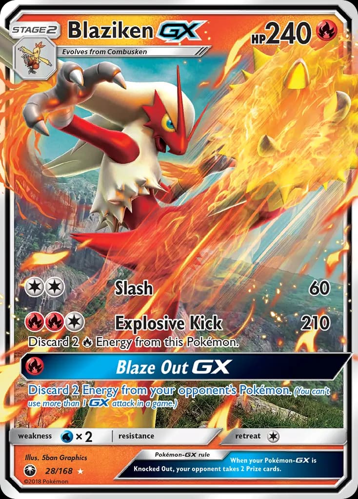 Blaziken-GX — Celestial Storm 28 Pokémon card