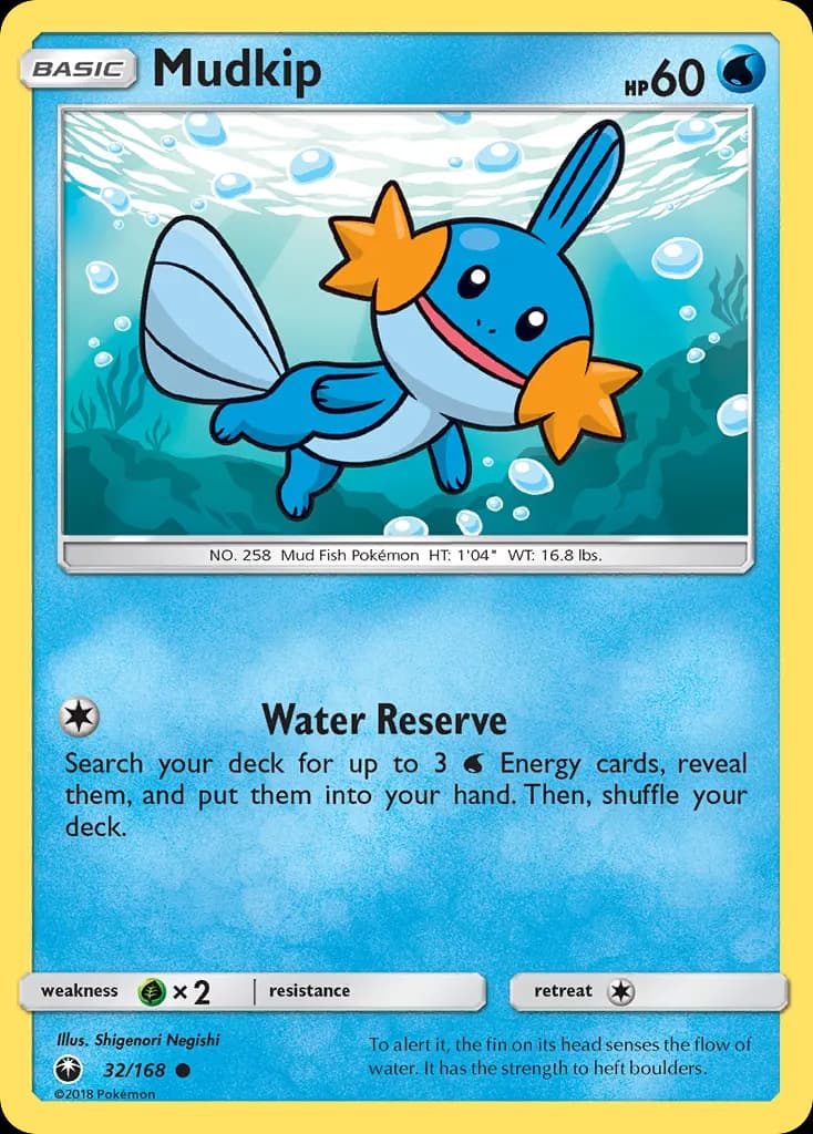 Mudkip — Celestial Storm 32 Pokémon card
