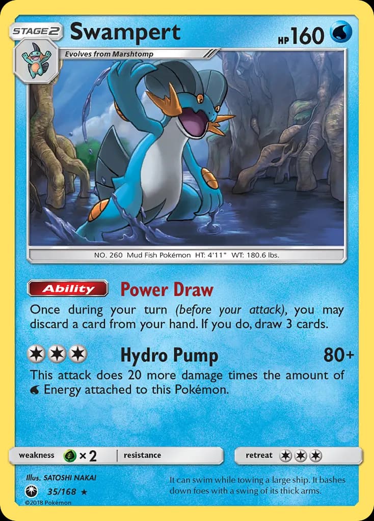 Swampert — Celestial Storm 35 Pokémon card