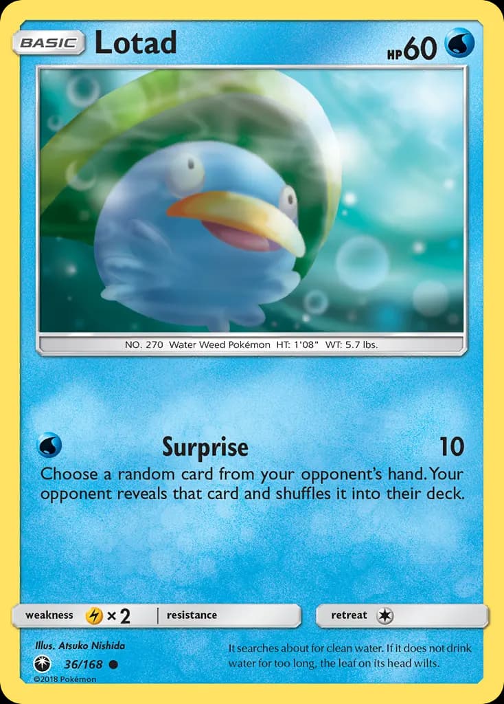Lotad — Celestial Storm 36 Pokémon card