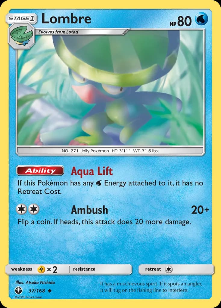 Lombre — Celestial Storm 37 Pokémon card