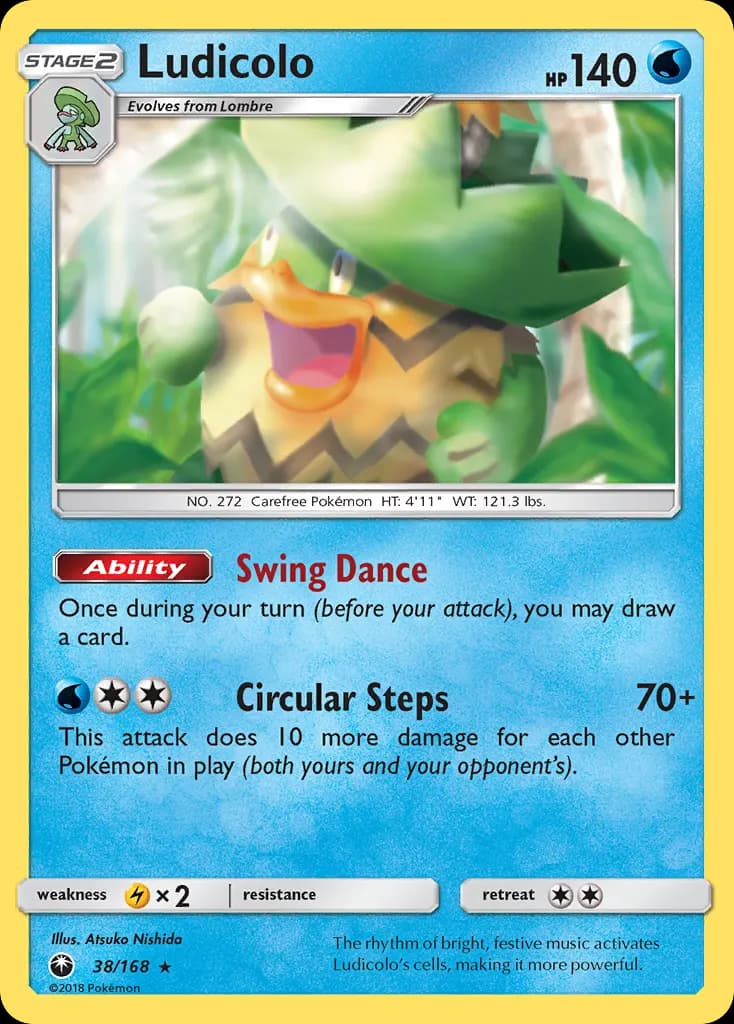 Ludicolo — Celestial Storm 38 Pokémon card
