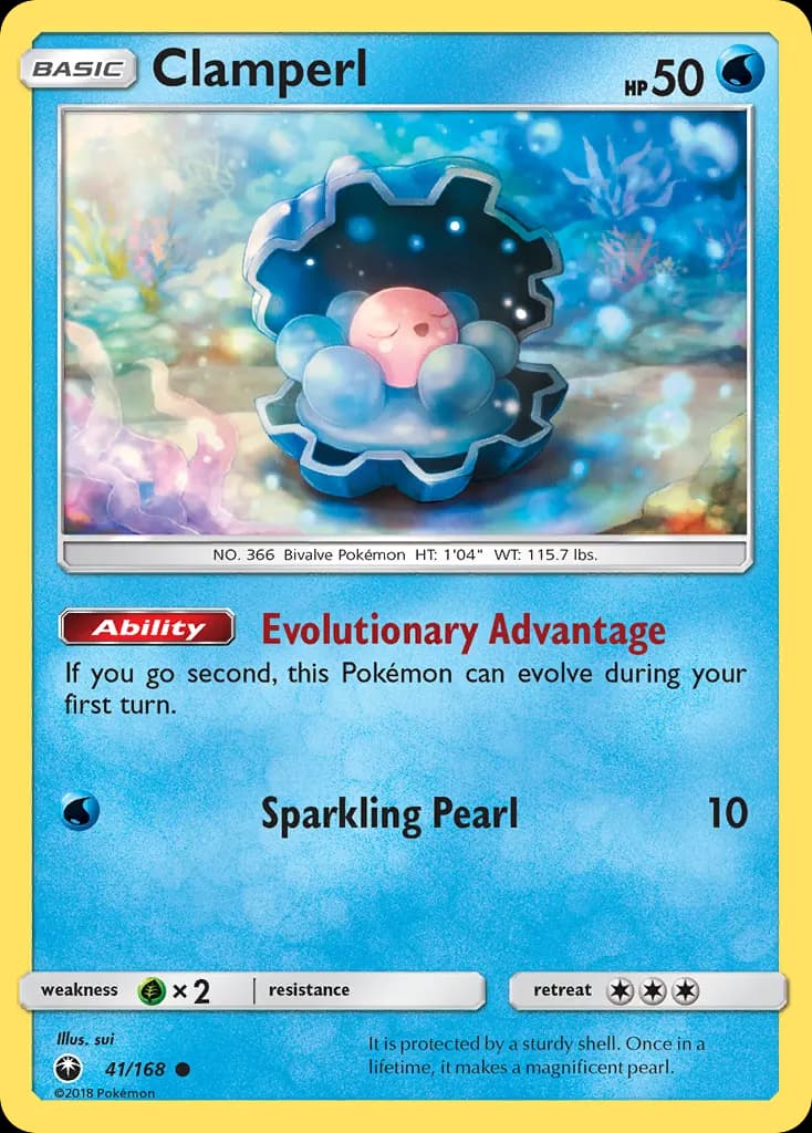 Clamperl — Celestial Storm 41 Pokémon card