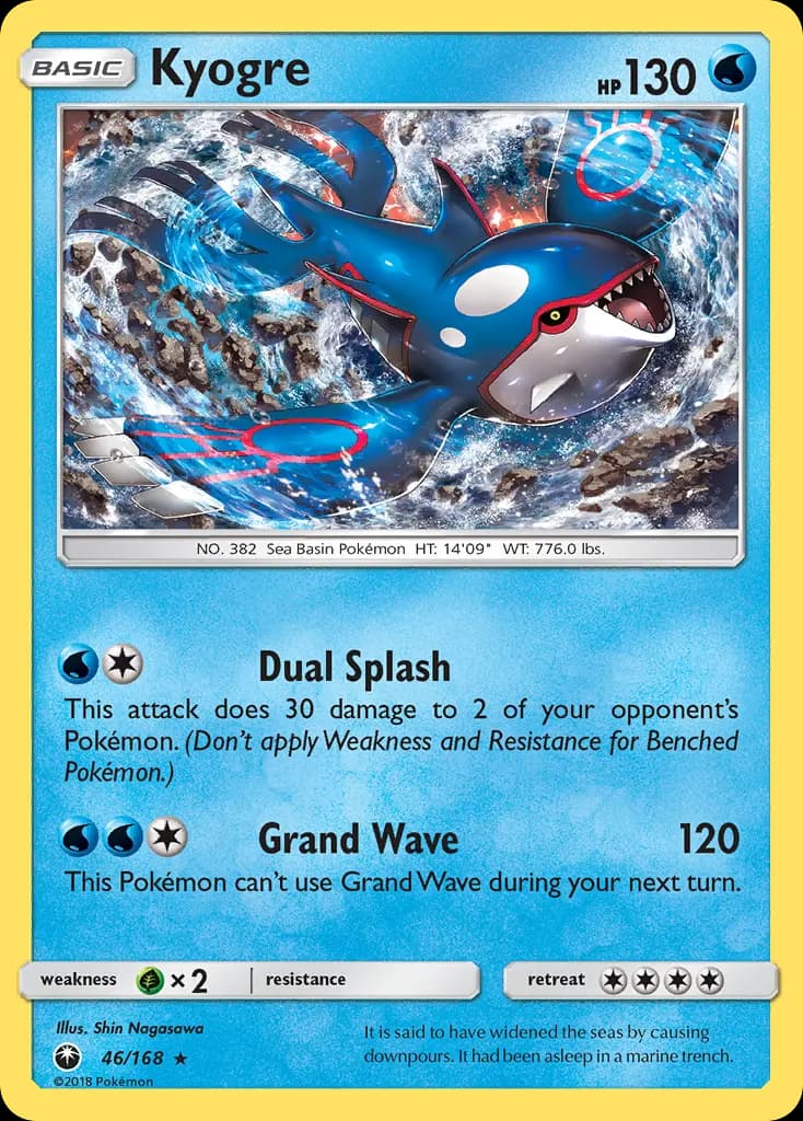 Kyogre — Celestial Storm 46 Pokémon card
