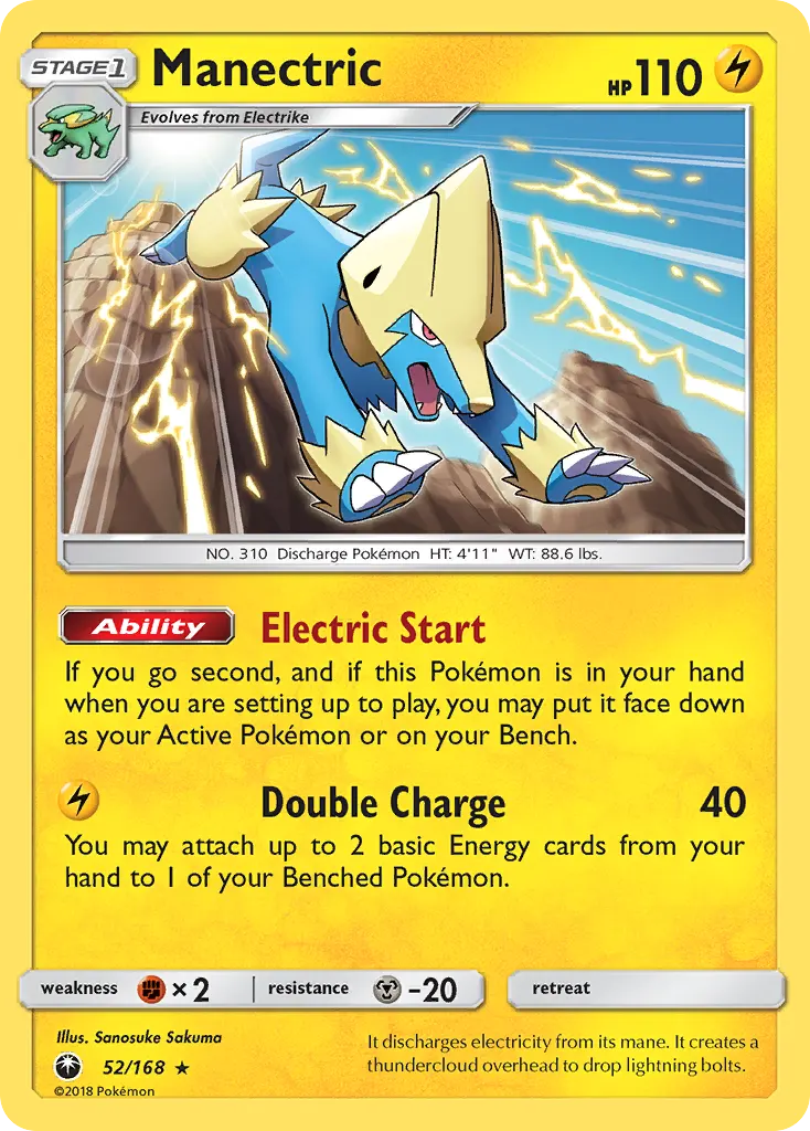 Manectric — Celestial Storm 52 Pokémon card