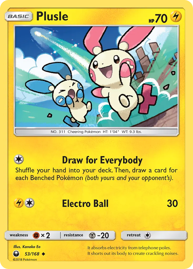 Plusle — Celestial Storm 53 Pokémon card
