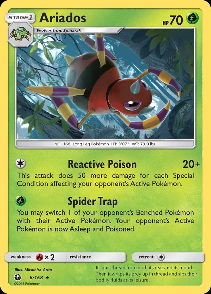 Ariados — Celestial Storm 6 Pokémon card