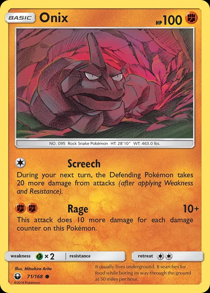 Onix — Celestial Storm 71 Pokémon card