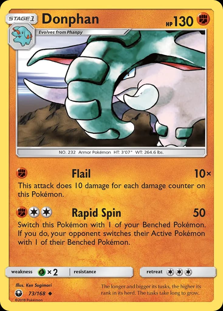 Donphan — Celestial Storm 73 Pokémon card