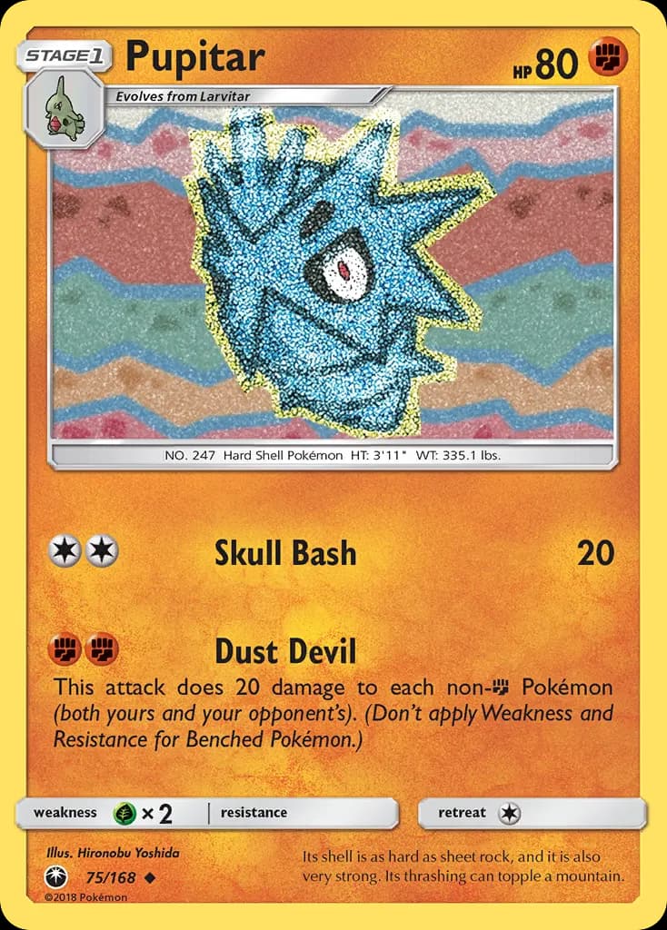 Pupitar — Celestial Storm 75 Pokémon card