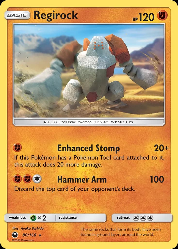 Regirock — Celestial Storm 80 Pokémon card