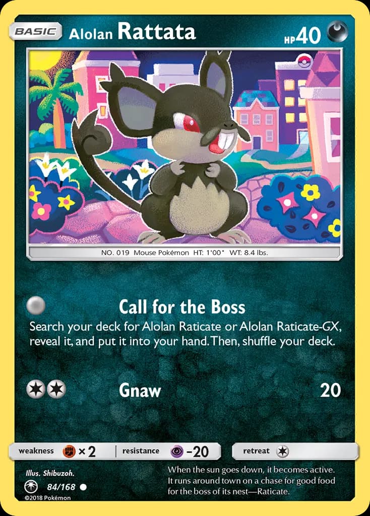 Alolan Rattata — Celestial Storm 84 Pokémon card
