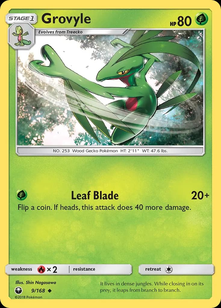 Grovyle — Celestial Storm 9 Pokémon card