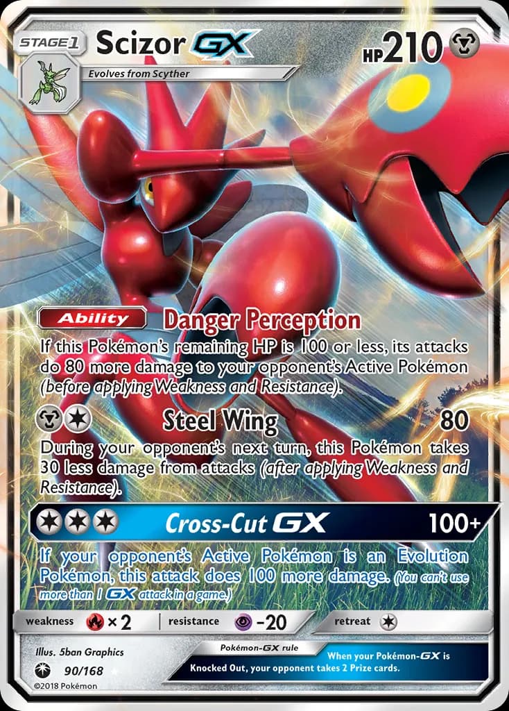 Scizor-GX — Celestial Storm 90 Pokémon card