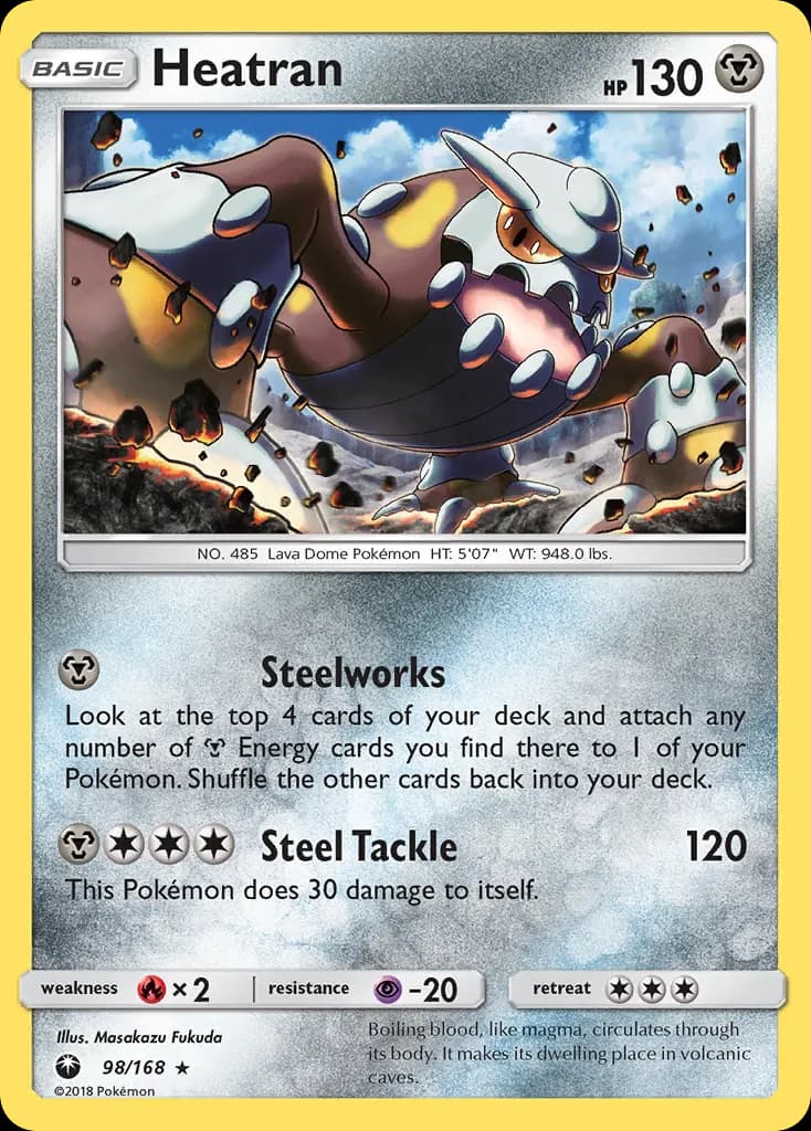 Heatran — Celestial Storm 98 Pokémon card