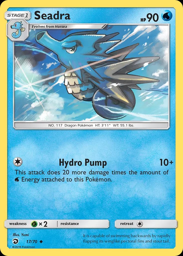 Seadra — Trionfo Dei Draghi 17 Italian Pokémon card