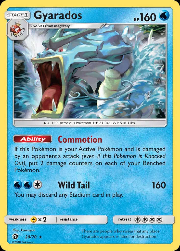Garados — Majestät Der Drachen 20 German Pokémon card