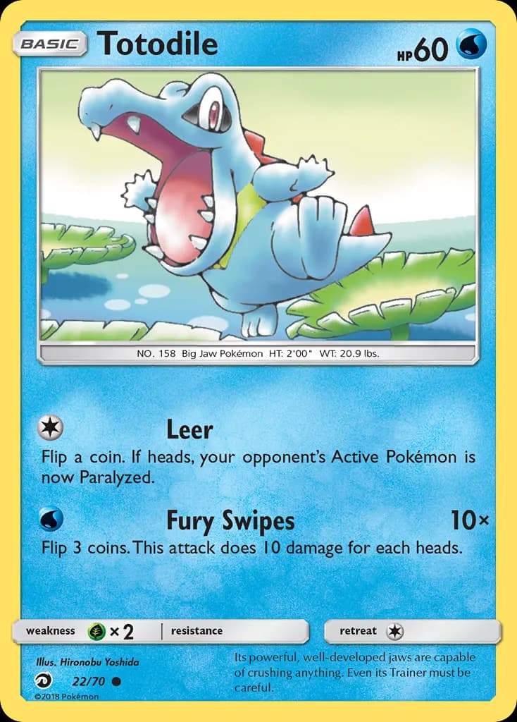 Totodile — Majestad De Dragones 22 Spanish Pokémon card