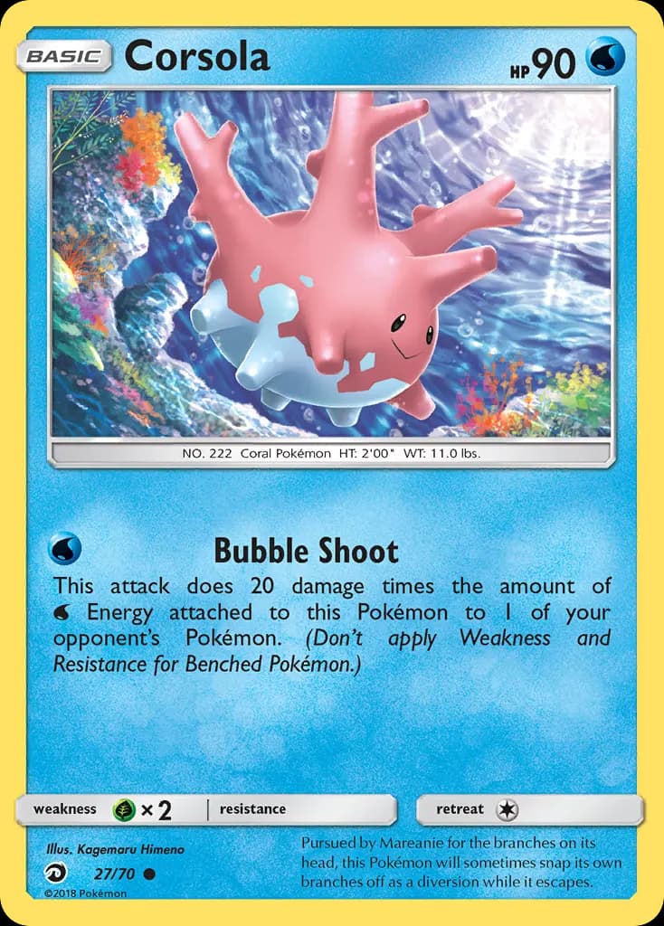 Corsola — Trionfo Dei Draghi 27 Italian Pokémon card