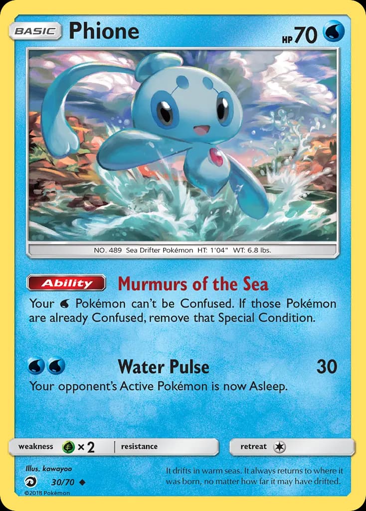 Phione — Trionfo Dei Draghi 30 Italian Pokémon card