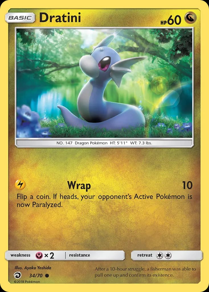 Dratini — Dragon Majesty 34 Pokémon card