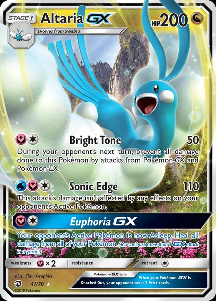 Altaria GX — Majestät Der Drachen 41 German Pokémon card
