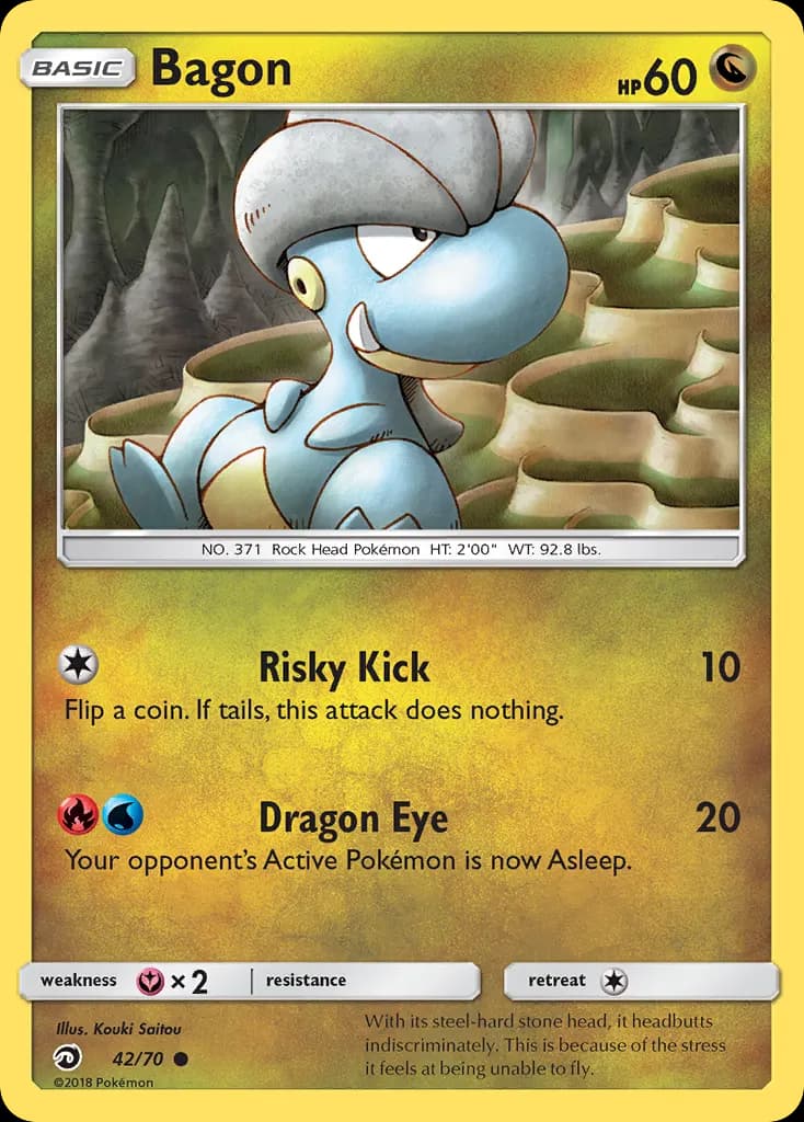 Bagon — Dragon Majesty 42 Pokémon card