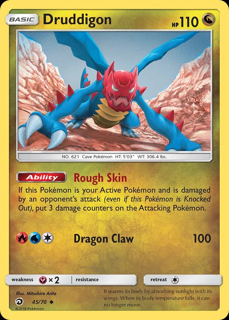 Druddigon — Dragon Majesty 45 Pokémon card