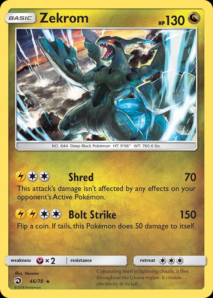 Zekrom — Majestät Der Drachen 46 German Pokémon card