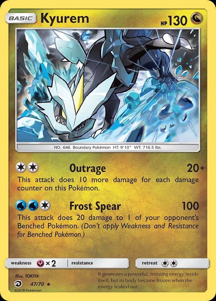 Kyurem — Majesté Des Dragons 47 French Pokémon card