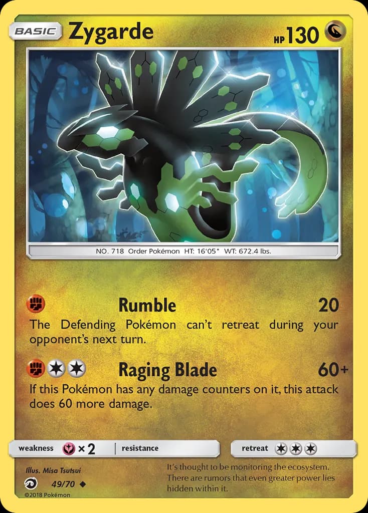 Zygarde — Dragon Majesty 49 Pokémon card